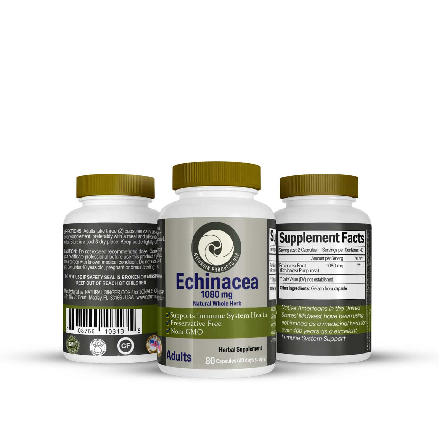 Echinacea Root 1080 mg